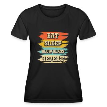 Glassblower - Women's Functional T-Shirt - black - Front - AI Model Female 172 light (172cm)