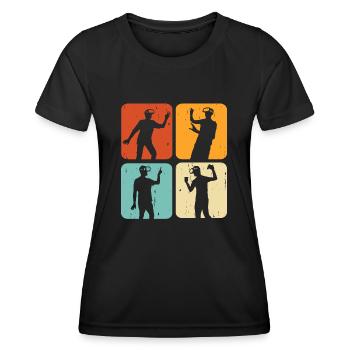 Réalité virtuelle VR - T-shirt sport Femme - noir - Devant - AI Model Female 172 light (172cm)