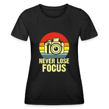 Photographer - Women's Functional T-Shirt - black - Front - AI Model Female 172 light (172cm)
