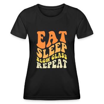 Glassblower - Women's Functional T-Shirt - black - Front - AI Model Female 172 light (172cm)