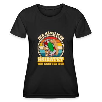 Dosenbier Bier Geschenk Alkohol Saufen Bierdosen - Frauen Funktions-T-Shirt - Schwarz - Vorne - AI Model Female 172 light (172cm)