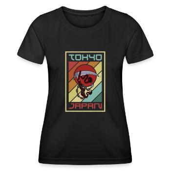 Ninja Martial Arts Weapon Ninjutsu Kusarigama Spell - Women's Functional T-Shirt - black - Front - AI Model Female 172 light (172cm)