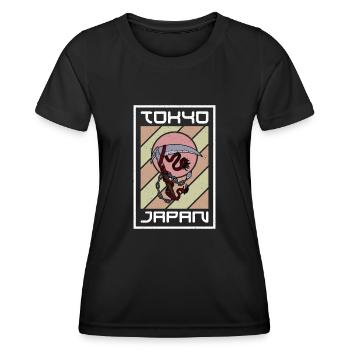 Ninja Martial Arts Weapon Ninjutsu Kusarigama Spell - Women's Functional T-Shirt - black - Front - AI Model Female 172 light (172cm)