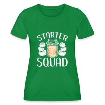 Starter Squad - Women's Functional T-Shirt - kelly green - Front - AI Model Female 172 dark (172cm)