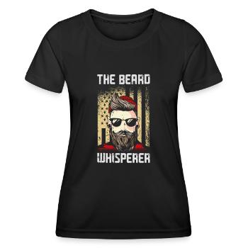 Beard Lover Bearded Man The Beard - Women's Functional T-Shirt - black - Front - AI Model Female 172 light (172cm)