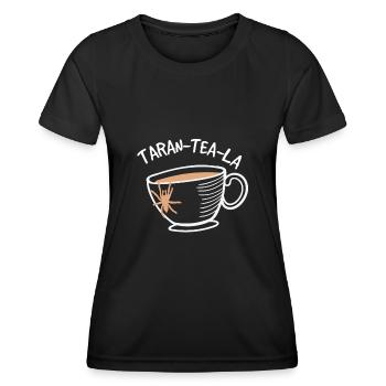 Spider lover arachnid web terrarium - Women's Functional T-Shirt - black - Front - AI Model Female 172 light (172cm)