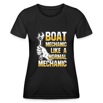 Maschinenbauingenieur Ingenieur Beruf - Frauen Funktions-T-Shirt - Schwarz - Vorne - AI Model Female 172 light (172cm)