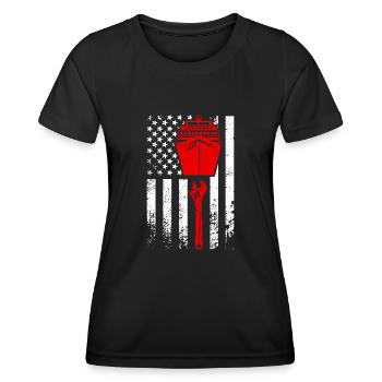Mechanical Engineer Engineer Job - Women's Functional T-Shirt - black - Front - AI Model Female 172 light (172cm)