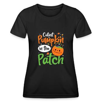 Cutest Pumpkin In The Patch Halloween Kids - Women's Functional T-Shirt - black - Front - AI Model Female 172 light (172cm)