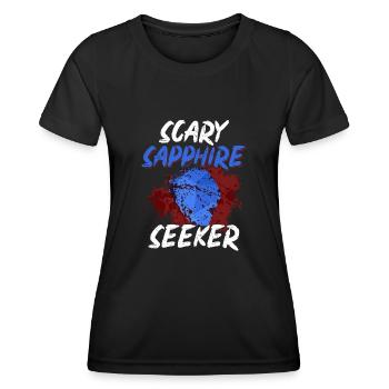Geologist Stone Collector Stones Geology Halloween - Women's Functional T-Shirt - black - Front - AI Model Female 172 light (172cm)