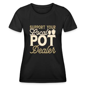 Töpfern Töpferei Töpfer - Frauen Funktions-T-Shirt - Schwarz - Vorne - AI Model Female 172 light (172cm)