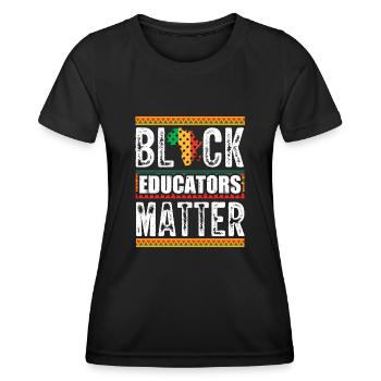 Black History Month Black History - Frauen Funktions-T-Shirt - Schwarz - Vorne - AI Model Female 172 light (172cm)