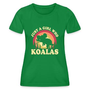 Koala - Frauen Funktions-T-Shirt - Kelly Green - Vorne - AI Model Female 172 dark (172cm)