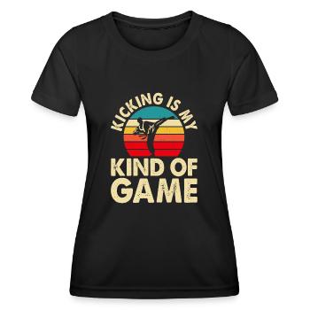 Karate Kampfsport - Frauen Funktions-T-Shirt - Schwarz - Vorne - AI Model Female 172 light (172cm)