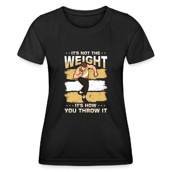 Athlétisme Athlétisme Lancer Athlète - T-shirt sport Femme - noir - Devant - AI Model Female 172 light (172cm)