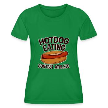 Hotdog Eating Contest Athlete 2 - Frauen Funktions-T-Shirt - Kelly Green - Vorne - AI Model Female 172 dark (172cm)
