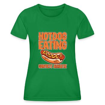Hotdog Eating Contest Athlete 4 - Frauen Funktions-T-Shirt - Kelly Green - Vorne - AI Model Female 172 dark (172cm)