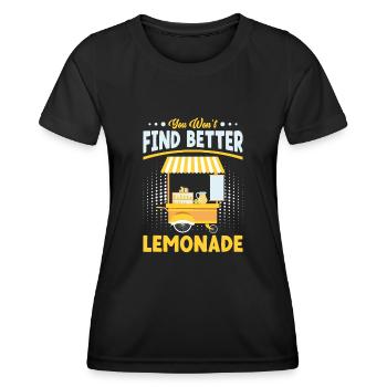 Distributeur de sodas Jus de citron Meilleure limonade - T-shirt sport Femme - noir - Devant - AI Model Female 172 light (172cm)