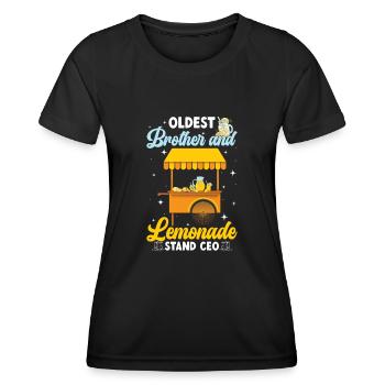 Frère aîné Lemonade Stand PDG Lemonade Crew - T-shirt sport Femme - noir - Devant - AI Model Female 172 light (172cm)