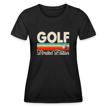 Golf Golfer - Frauen Funktions-T-Shirt - Schwarz - Vorne - AI Model Female 172 light (172cm)