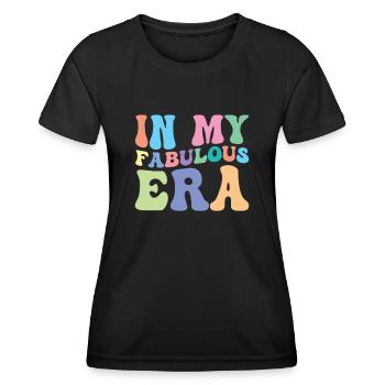 Merveilleux, fabuleux, phase de bien-être, bonne humeur - T-shirt sport Femme - noir - Devant - AI Model Female 172 light (172cm)