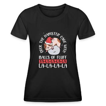 Decken Sie Den Hamsterkäfig - Frauen Funktions-T-Shirt - Schwarz - Vorne - AI Model Female 172 light (172cm)