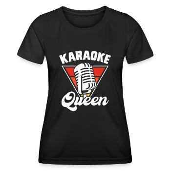 Karaoké - T-shirt sport Femme - noir - Devant - AI Model Female 172 light (172cm)