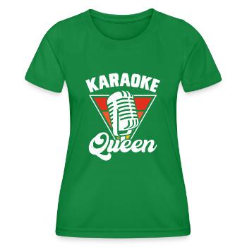 Karaoké - T-shirt sport Femme - vert - Devant - AI Model Female 172 dark (172cm)