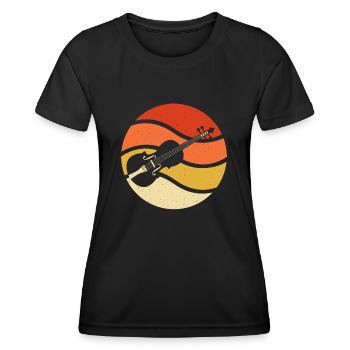 Violoniste violoniste - T-shirt sport Femme - noir - Devant - AI Model Female 172 light (172cm)