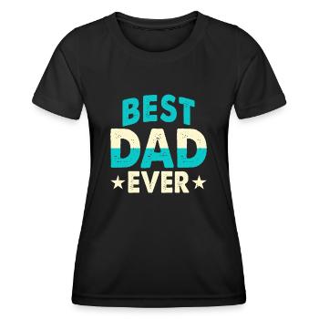 Bester Papa - Frauen Funktions-T-Shirt - Schwarz - Vorne - AI Model Female 172 light (172cm)