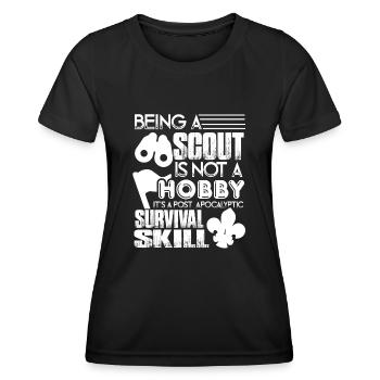 Scouting Scouting Is A Survival Skill - Women's Functional T-Shirt - black - Front - AI Model Female 172 light (172cm)