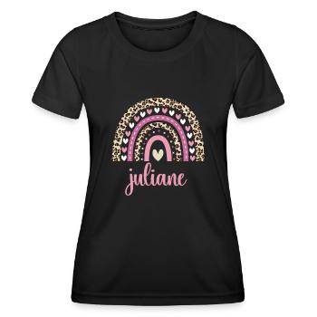 Juliane Regenbogen Name Geburtstag Juliane - Frauen Funktions-T-Shirt - Schwarz - Vorne - AI Model Female 172 light (172cm)