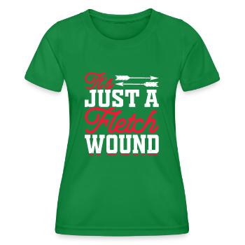 Archer de tir à l’arc - T-shirt sport Femme - vert - Devant - AI Model Female 172 dark (172cm)