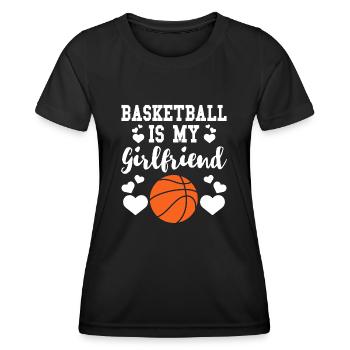 Basketball Basketballer - Frauen Funktions-T-Shirt - Schwarz - Vorne - AI Model Female 172 light (172cm)