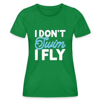 Nageurs - T-shirt sport Femme - vert - Devant - AI Model Female 172 dark (172cm)