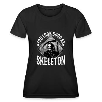 You look good as skeleton - Women's Functional T-Shirt - black - Front - AI Model Female 172 light (172cm)