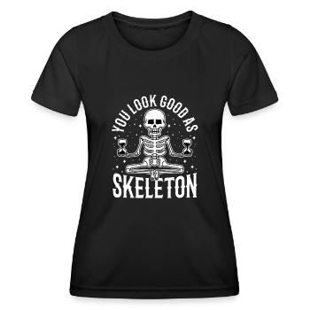 You look good as skeleton - Women's Functional T-Shirt - black - Front - AI Model Female 172 light (172cm)