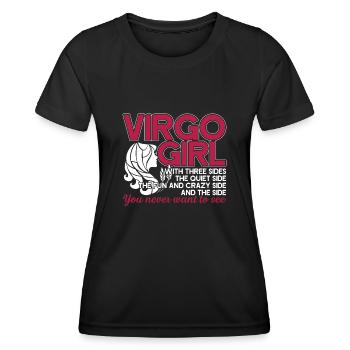 Virgo Virgo Girl Has Three Sides - Women's Functional T-Shirt - black - Front - AI Model Female 172 light (172cm)