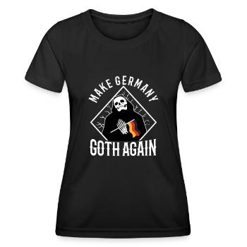 Make Germany goth again - Women's Functional T-Shirt - black - Front - AI Model Female 172 light (172cm)