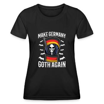 Make Germany goth again - Women's Functional T-Shirt - black - Front - AI Model Female 172 light (172cm)