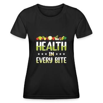 Régime alimentaire végétarien végétalien - T-shirt sport Femme - noir - Devant - AI Model Female 172 light (172cm)