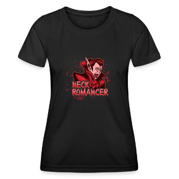 Trick Or Treat Horreur Vampire Effrayant Joyeux Halloween - T-shirt sport Femme - noir - Devant - AI Model Female 172 light (172cm)