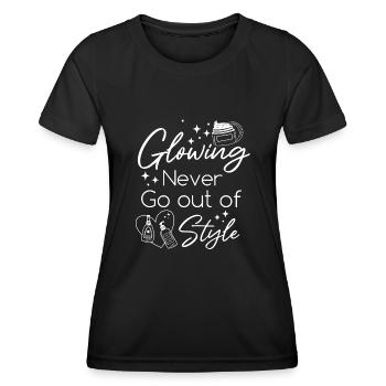 Esthéticienne, Soins de la peau, Beauté, Dermantologue, - T-shirt sport Femme - noir - Devant - AI Model Female 172 light (172cm)