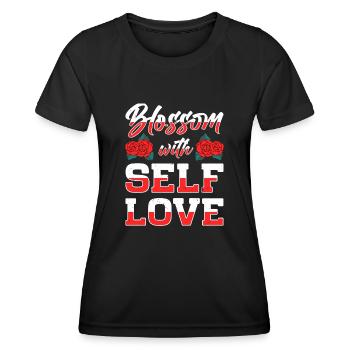 Motivation Self Love Positivity Love You - Women's Functional T-Shirt - black - Front - AI Model Female 172 light (172cm)