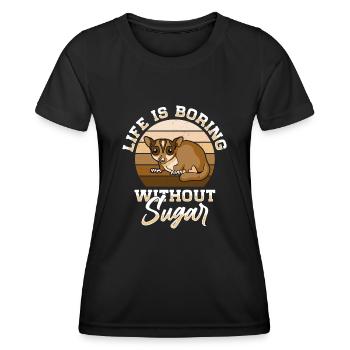 Australia Marsupial Wildlife Animal Lover Sugar - Women's Functional T-Shirt - black - Front - AI Model Female 172 light (172cm)