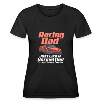 Automobile Speed Racer Speedway Turbo Racing - Women's Functional T-Shirt - black - Front - AI Model Female 172 light (172cm)