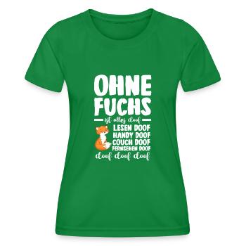 Fuchs - Frauen Funktions-T-Shirt - Kelly Green - Vorne - AI Model Female 172 dark (172cm)