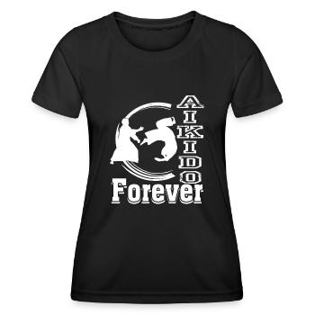 Aikido Aikido Forever - Women's Functional T-Shirt - black - Front - AI Model Female 172 light (172cm)