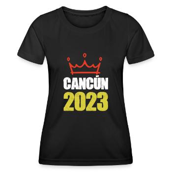 Cancun 2023 - Women's Functional T-Shirt - black - Front - AI Model Female 172 light (172cm)
