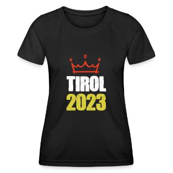 Tyrol 2023 - T-shirt sport Femme - noir - Devant - AI Model Female 172 light (172cm)